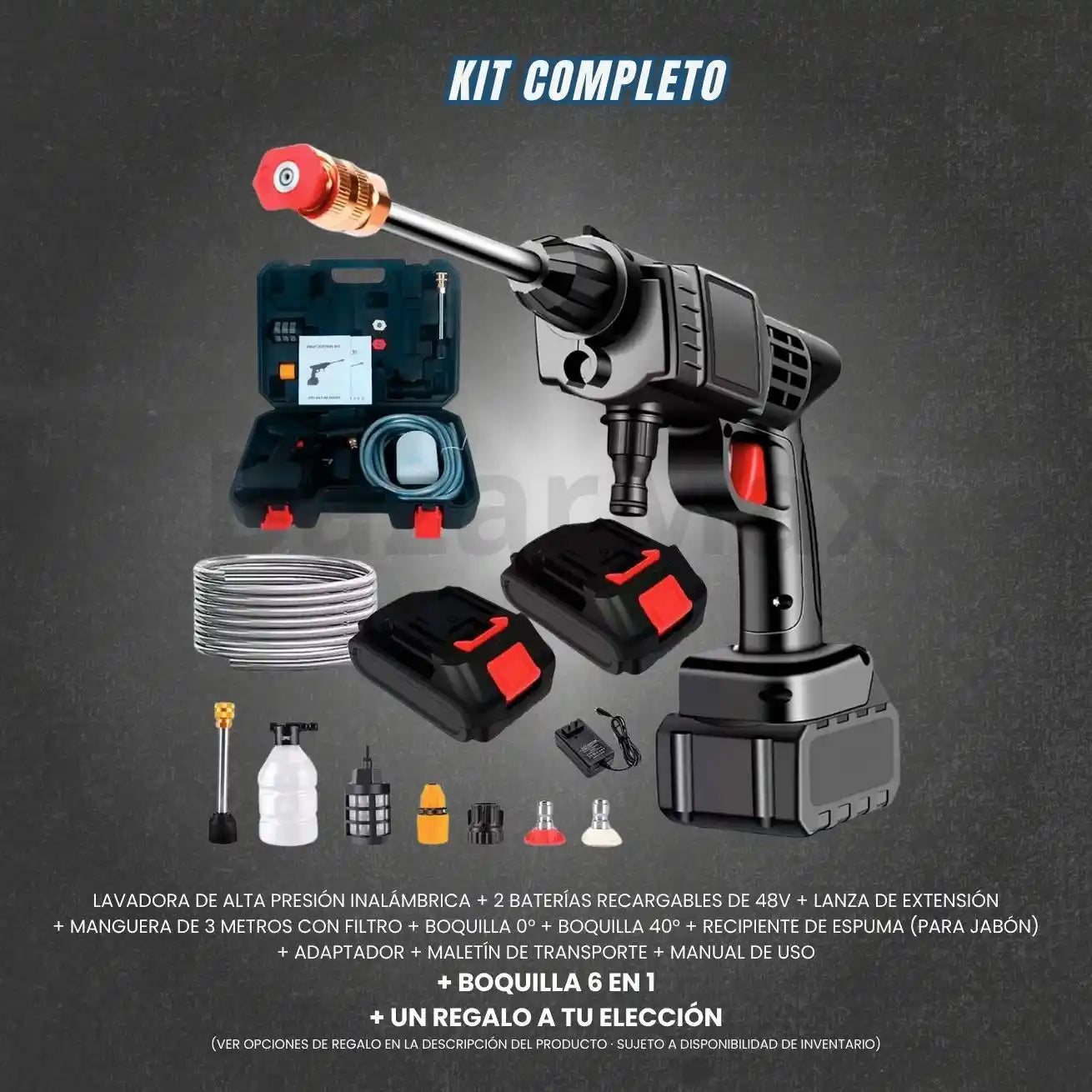 Hidrolavadora Inalámbrica — Edición Especial  2 Baterías + 2 Regalos