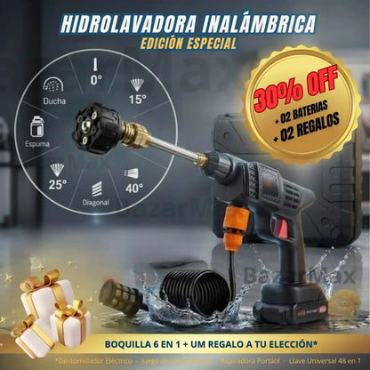 Hidrolavadora Inalámbrica — Edición Especial  2 Baterías + 2 Regalos